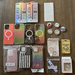 Colorful iPhone Cases and Accessories Set